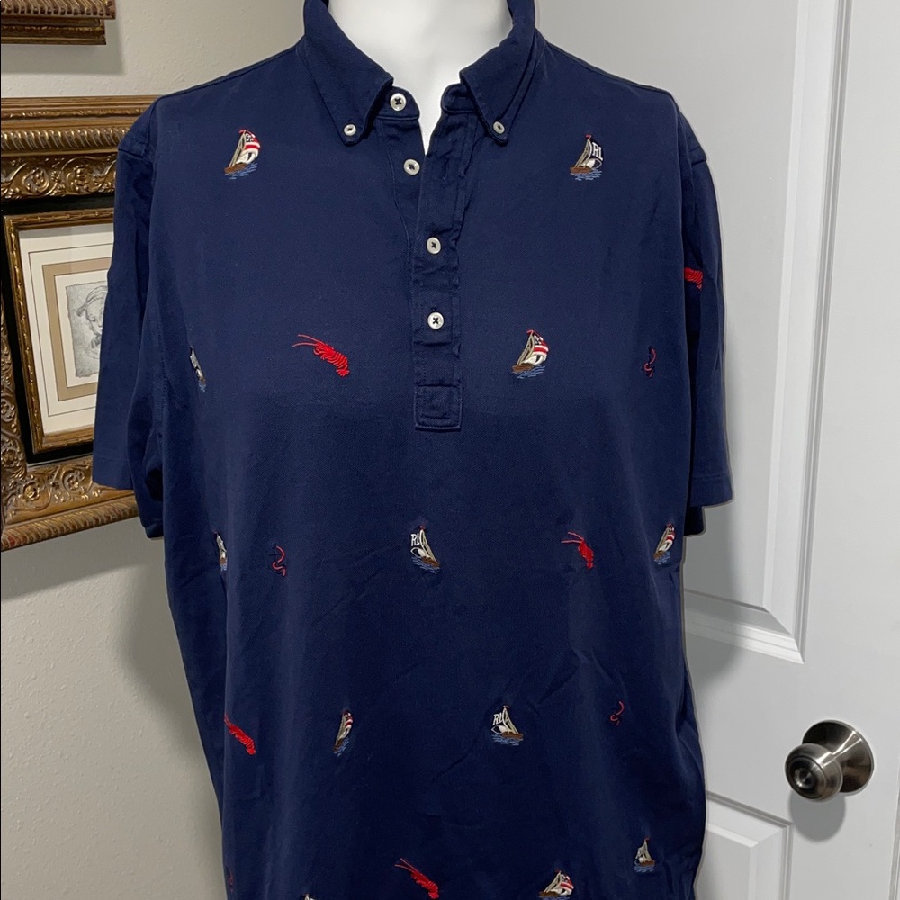 Ralph Lauren Navy Blue Men's Polo Shirt - Picture 1 of 8